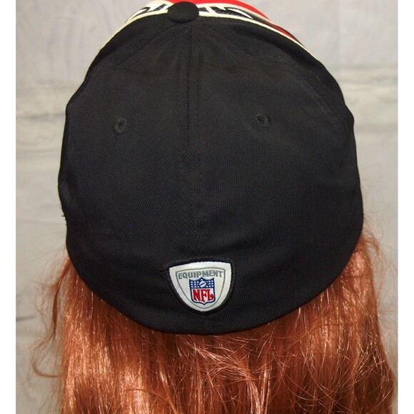 Reebok Atlanta Falcons Hat Men’s L/XL Black Red NFL Flex Fit Unisex Cap - Picture 3 of 5